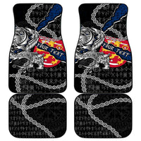 Finland Vikings Car Mats Nordic Lion Bound in Runes and Chains