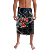 Personalized Finland Vikings Lavalava Nordic Lion Bound in Runes and Chains