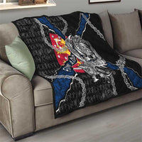 Finland Vikings Quilt Nordic Lion Bound in Runes and Chains