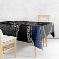 Finland Vikings Tablecloth Nordic Lion Bound in Runes and Chains