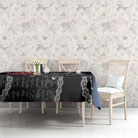 Finland Vikings Tablecloth Nordic Lion Bound in Runes and Chains