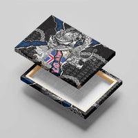 Iceland Vikings Canvas Wall Art Nordic Lion Bound in Runes and Chains