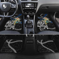 Sweden Vikings Car Mats Nordic Lion Bound in Runes and Chains