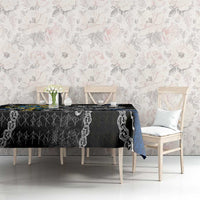 Sweden Vikings Tablecloth Nordic Lion Bound in Runes and Chains