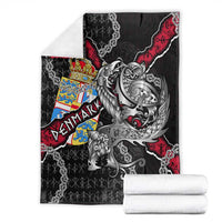 Denmark Vikings Blanket Nordic Lion Bound in Runes and Chains