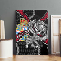 Denmark Vikings Canvas Wall Art Nordic Lion Bound in Runes and Chains