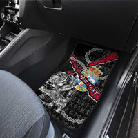 Denmark Vikings Car Mats Nordic Lion Bound in Runes and Chains