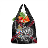 Denmark Vikings Grocery Bag Nordic Lion Bound in Runes and Chains