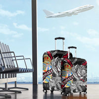 Denmark Vikings Luggage Cover Nordic Lion Bound in Runes and Chains