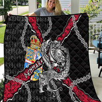 Denmark Vikings Quilt Nordic Lion Bound in Runes and Chains