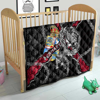 Denmark Vikings Quilt Nordic Lion Bound in Runes and Chains