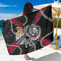 Denmark Vikings Sarong Nordic Lion Bound in Runes and Chains