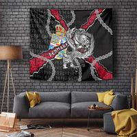 Denmark Vikings Tapestry Nordic Lion Bound in Runes and Chains