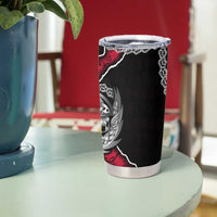 Denmark Vikings Tumbler Cup Nordic Lion Bound in Runes and Chains