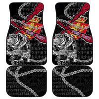 Norway Vikings Car Mats Nordic Lion Bound in Runes and Chains
