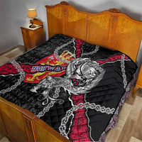 Norway Vikings Quilt Nordic Lion Bound in Runes and Chains