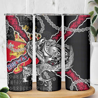 Norway Vikings Skinny Tumbler Nordic Lion Bound in Runes and Chains