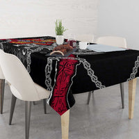 Norway Vikings Tablecloth Nordic Lion Bound in Runes and Chains