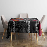 Norway Vikings Tablecloth Nordic Lion Bound in Runes and Chains
