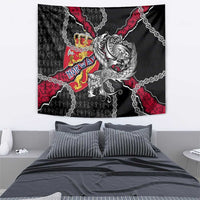 Norway Vikings Tapestry Nordic Lion Bound in Runes and Chains