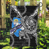 Faroe Islands Vikings Garden Flag Nordic Lion Bound in Runes and Chains