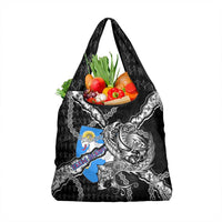 Faroe Islands Vikings Grocery Bag Nordic Lion Bound in Runes and Chains