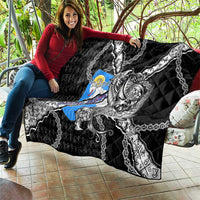 Faroe Islands Vikings Quilt Nordic Lion Bound in Runes and Chains