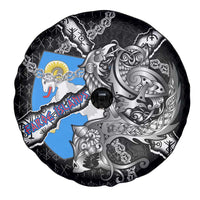 Faroe Islands Vikings Spare Tire Cover Nordic Lion Bound in Runes and Chains