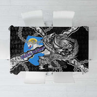 Faroe Islands Vikings Tablecloth Nordic Lion Bound in Runes and Chains