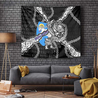 Faroe Islands Vikings Tapestry Nordic Lion Bound in Runes and Chains