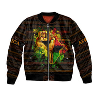 Black Power Bomber Jacket Africa Map - Wonder Print Shop