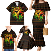 Black Power Family Matching Mermaid Dress and Hawaiian Shirt Africa Map - Wonder Print Shop