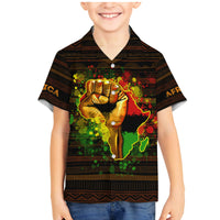 Black Power Family Matching Mermaid Dress and Hawaiian Shirt Africa Map - Wonder Print Shop