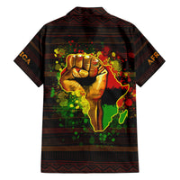 Black Power Family Matching Puletasi Dress and Hawaiian Shirt Africa Map - Wonder Print Shop