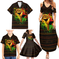 Black Power Family Matching Summer Maxi Dress and Hawaiian Shirt Africa Map - Wonder Print Shop