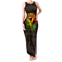 Black Power Family Matching Tank Maxi Dress and Hawaiian Shirt Africa Map - Wonder Print Shop