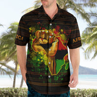 Black Power Hawaiian Shirt Africa Map - Wonder Print Shop