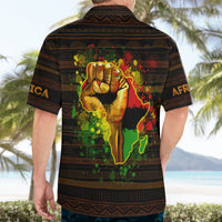 Black Power Hawaiian Shirt Africa Map - Wonder Print Shop