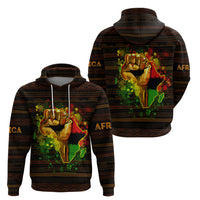 Black Power Hoodie Africa Map - Wonder Print Shop
