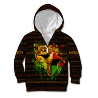 Black Power Kid Hoodie Africa Map - Wonder Print Shop