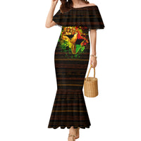 Black Power Mermaid Dress Africa Map - Wonder Print Shop