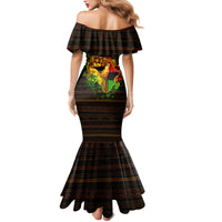 Black Power Mermaid Dress Africa Map - Wonder Print Shop