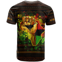 Black Power T Shirt Africa Map - Wonder Print Shop
