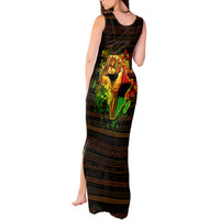 Black Power Tank Maxi Dress Africa Map - Wonder Print Shop