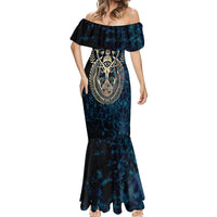 Adinkra Symbols Mermaid Dress Tree of Life - Wonder Print Shop