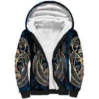 Adinkra Symbols Sherpa Hoodie Tree of Life - Wonder Print Shop