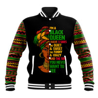 Three Sides Of Me Baseball Jacket African Women Black Queen - Wonder Print Shop