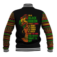 Three Sides Of Me Baseball Jacket African Women Black Queen - Wonder Print Shop