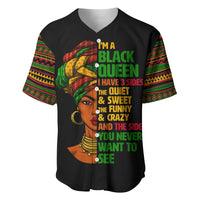 Three Sides Of Me Baseball Jersey African Women Black Queen - Wonder Print Shop