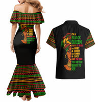 Three Sides Of Me Couples Matching Mermaid Dress and Hawaiian Shirt African Women Black Queen - Wonder Print Shop